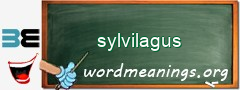 WordMeaning blackboard for sylvilagus